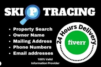 provide skip tracing for real estate business