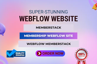 create membership webflow site memberstack, webflow website