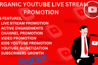 promote your youtube live stream video, live stream promotion
