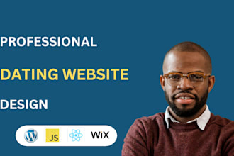 design a dating website, online dating website with chat audio and video feature
