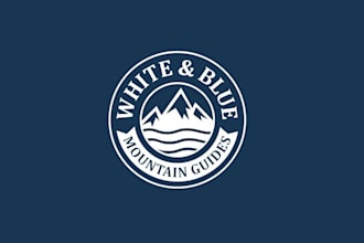 design awesome mountain guides logo