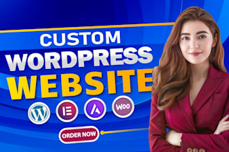 do custom wordpress website design website development as full stack developer