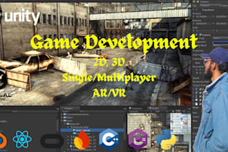 do 2d 3d game development in unity unreal in any language