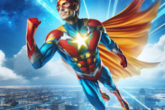 draw superhero character art