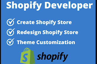 do shopify store design, shopify ecommerce website development, and dropshipping