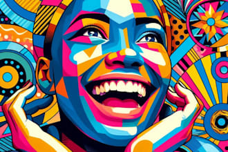 make a beautiful wpap pop art portrait
