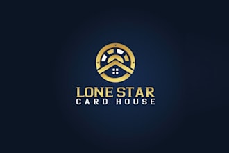design fun exciting poker house logo