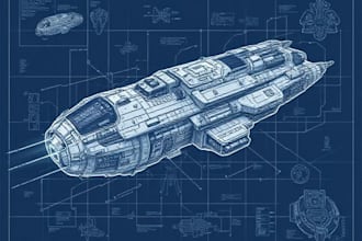 make spaceship, sci fi illustration and sci fi art