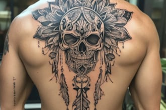 make a tattoo design of tattoo sleeve