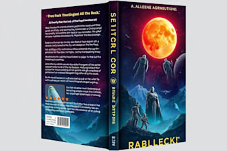 design fantasy, sci fi book cover professionally