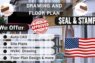 architectural seal, pe stamp, florida stamp, mep, floor plan, usa construction
