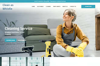 build squarespace cleaning service website pressure washing site junk removal
