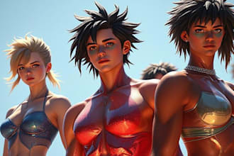create realistic character and creature concept art