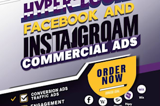 run hyper local facebook and instagram commercial ads to boost your business