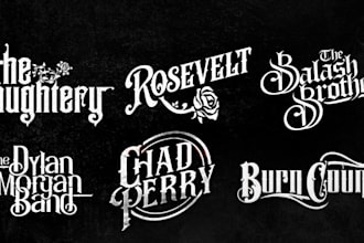 draw modern metal punk pop rock psychedelic logo
