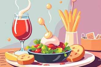 design food pop art of your food pop art