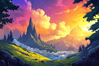 make stunning fantasy landscapes, fast
