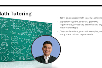 teach math statistics calculus algebra probability