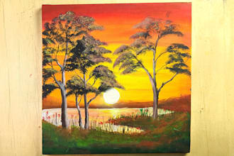 do oil painting on canvas or acrylic painting