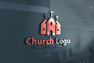 do modern christian ministry religious and church logo