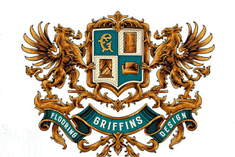 design creative heraldic, family crest ,coat of arms logo