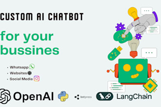 create custom ai chatbots for whatsapp, websites, and social media
