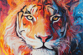 animal color abstract art