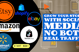 do esty shop, amazon, or dropshipping marketing shopify promotion to boost sales