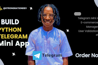 develop telegram mini app, shop mini app, API integration