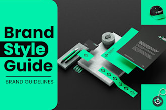 design a full brand guidelines, logo and brand style guide identity and branding