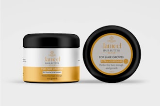 design beautiful cosmetic label with packaging design