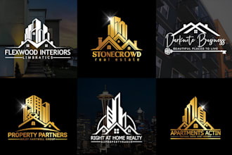 design real estate, construction, property and handyman logo design