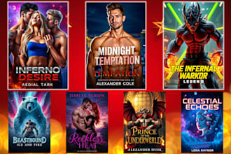 create professional ebook cover, book cover design, and kindle cover