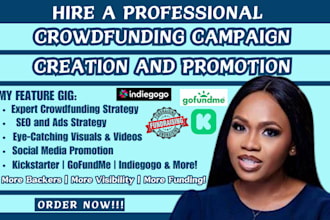 do crowdfunding campaign creation and promotion