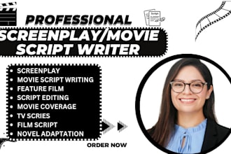write screenplay movie script writing feature film script coverage short film