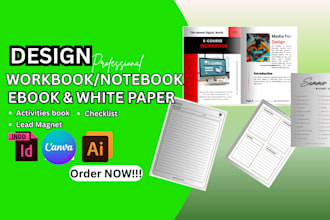 design, canva ebook workbook white paper lead magnet, notebook freebie checklist