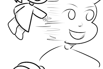 draw simple, expressive chibi art fullbody same price