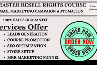 promote your master resell rights, email marketing to boost passive income
