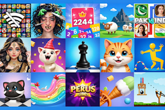 design a professional game icon and screenshots in 2d game