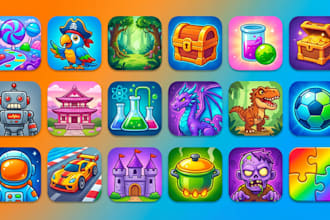 design a professional game icon design and app icon