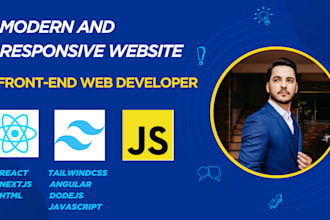 be your front end web developer and designer
