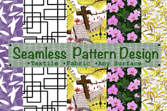 design seamless repeat pattern for textile fabric prints