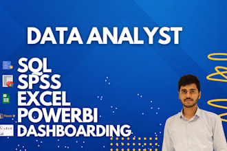 do data analysis using powerbi, excel, tableau and spss