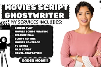 write screenplay, movie script, feature film, script screenwriting, short film