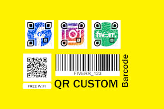 generate custom qr code and barcode design within 30 min