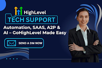 gohighlevel workflow automation expert, a2p, saas, chatbot, ghl expert, calendar
