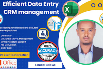 do efficient data entry, CRM management and VA services