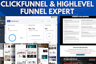 design sales funnel on clickfunnel and highlevel