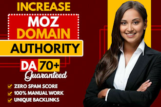 increase moz da, increase da 40 plus, increase da pa, increase website da dr ur