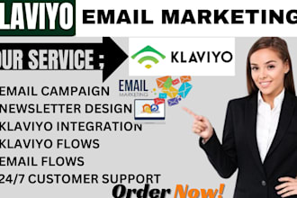 setup klaviyo email automation flows email marketing campaign template design